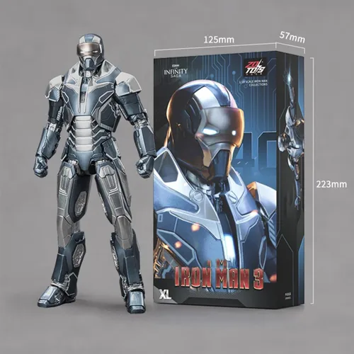 Miniatura 4 de ZD Toys - Figura de acción de coleccionista de serie de aniversario de Iron Hero MK40 a escala 1/10