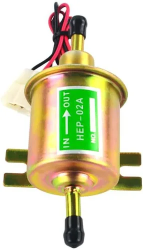 Bomba de combustible eléctrica en línea diésel universal de baja presión de 24 V HEP-02A (3-6 PSI) para carburador de motocicleta, cortacésped