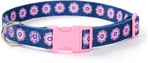 Miniatura 33 de Mile High Life Collar de nailon para cachorros con bonitos patrones, ligero, collar para niña y niño para perros pequeños, medianos y grandes