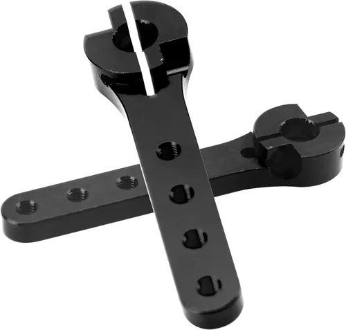 Miniatura 4 de ShareGoo 25T Servo Horn 2.205 in Metal 25 Dientes Extensión Servo Brazo de Dirección Compatible con 30-100CC Balsa Aviones RC Avión Helicóptero Negro