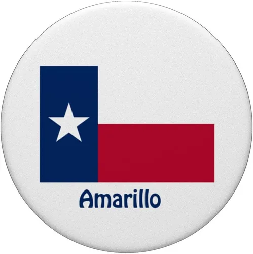 Miniatura 3 de Amarillo Texas USA Flag Souvenir PopSockets Adhesive PopGrip