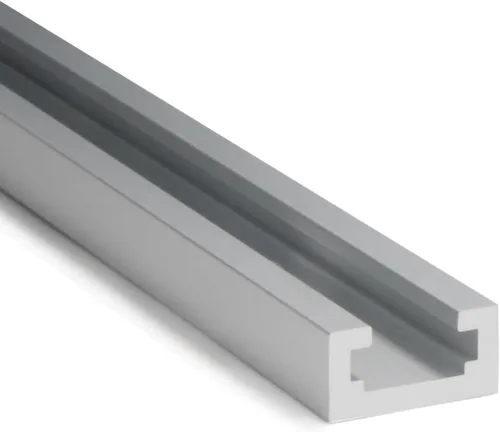 Miniatura 6 de 4 piezas de 11.811 in/12 pulgadas de aluminio deslizantes con tornillos perfil de doble corte universal con agujeros de montaje preperforados