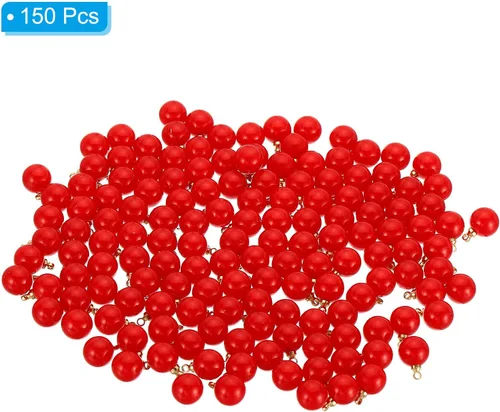 Miniatura 3 de PATIKIL 150 cuentas de perlas de perlas de imitación de perlas colgantes de bricolaje para hacer joyas, pulseras, aretes, collar