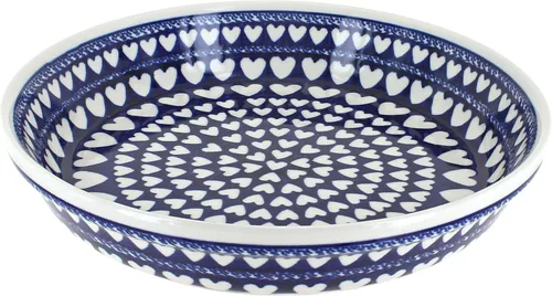 Miniatura 15 de Plato para pastel de tulipán azul de cerámica polaca de rosa azul