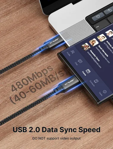 Miniatura 8 de JSAUX Cable USB C a USB C de 100 W [2 unidades de 3.3 pies], cable de carga rápida tipo C para iPhone Air/iPhone 17/iPhone 17 Pro/iPhone 17 Pro Max