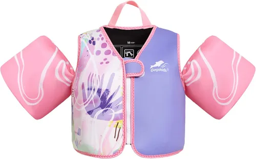 Miniatura 17 de Gogokids Chaleco de natación para bebé, flotadores para niños de 33-66 libras, chaqueta de natación para niños con alas de agua para niños de 2 3 4