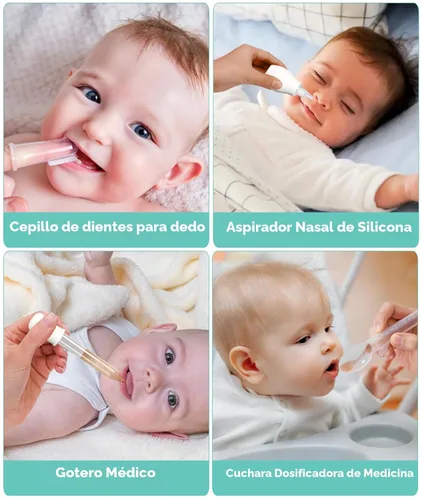 Miniatura 6 de Kit de Cuidado y Aseo para Bebés, Kit de Cuidado de Seguridad para Recién Nacidos, con Cepillo y Peine, Cortauñas, Termómetro, Pinza para Chupete
