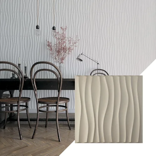 Miniatura 15 de Ekena Millwork 19 5/8 pulgadas de ancho x 19 5/8 pulgadas de alto Shoreline EnduraWall Panel decorativo de pared 3D, aluminio