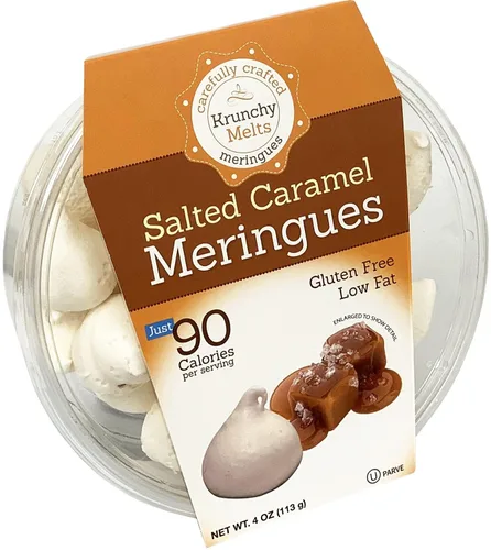 Miniatura 19 de Krunchy Melts Galletas originales de merengue Sabor vainilla de Halloween Solo 90 calorías por porción Sin grasa, sin gluten, sin lácteos