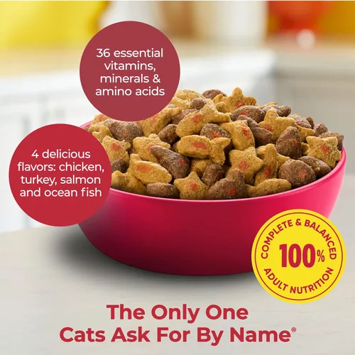 Miniatura 3 de Meow Mix Control de Bolas de Pelo Alimento Seco para Gatos, Bolsa de 3.15 Libras (Paquete de 4)