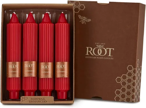 Miniatura 5 de Root Candles Velas de Cena Sin Aroma Juego de Velas en Caja de Mezcla Premium de Cera de Abeja, 9 Pulgadas, Rosa Polvoriento, 4 Unidades Rosa