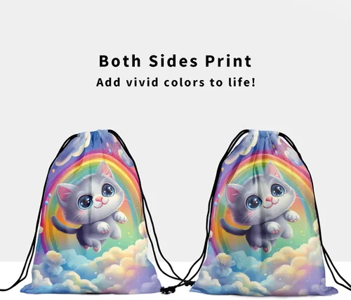Miniatura 122 de Bolsa de agarre de gimnasia de piel de animal, bolsa de gimnasia con cordón ajustable, bolsa de cuerda para fauna silvestre, Mariposas Galaxy