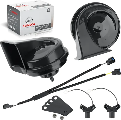 Miniatura 12 de SEINECA - Bocina para coche compatible con Honda, bocina de caracol impermeable de 12 V, 110-125 dB, tono alto/bajo (con dos pares de enchufes)