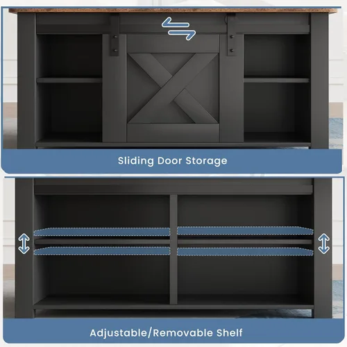 Miniatura 7 de DUMOS - Mesa auxiliar elevable, mesa central con almacenamiento, mesas cuadradas para sala de estar con estantes ajustables, modernas mesas de Madera