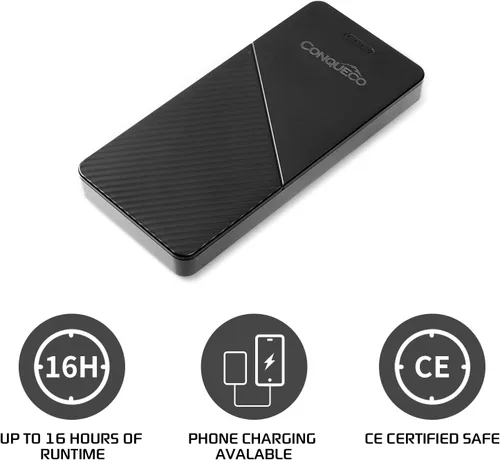 Miniatura 8 de CONQUECO Chaleco calefactable, chaleco térmico ligero para mujer con batería
