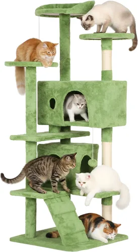 Miniatura 13 de PayLessHere Árbol para Gatos de 54 Pulgadas Torre para Gatos con Poste Rascador para Gatos, Soporte de Condominio para Gatos de Múltiples Niveles