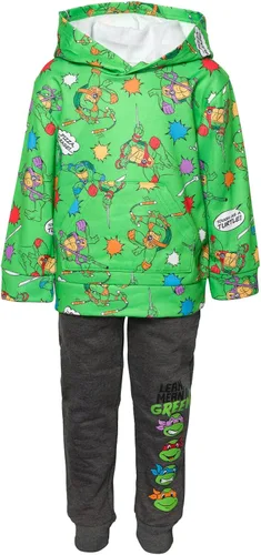 Miniatura 3 de Teenage Mutant Ninja Turtles Conjunto de sudadera con capucha y pantalones de forro polar, tallas para niños pequeños y grandes (2T - 18-20)