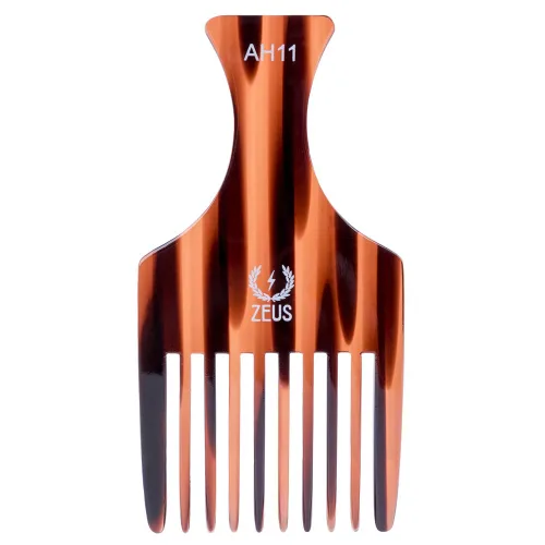 Miniatura 7 de ZEUS Peine desenredante de dientes anchos para cabello rizado, barba, estilos naturales y texturizados (3.5 pulgadas) AN11 Designed to Lift Roots