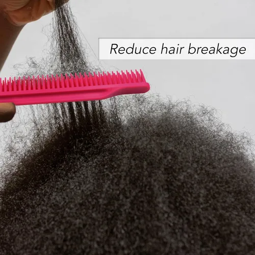 Miniatura 8 de Allegro Combs Peines de dientes anchos #70, peine de 3 filas de dientes anchos para cabello rizado, peine para cabello rizado, peine para estilistas