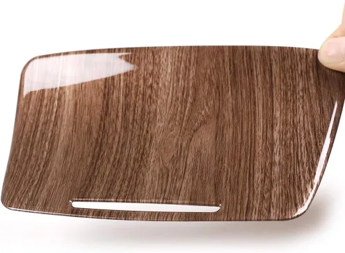 Miniatura 8 de YIWANG Cubierta decorativa de panel de consola central de ABS cromado, 2 piezas para Mercedes Benz Clase E W213 2019 accesorios de automóvil