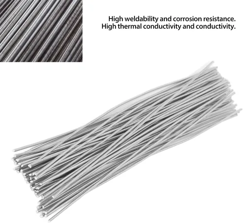 Miniatura 4 de Varilla de soldadura de aluminio de baja temperatura de núcleo de fundente de varilla de soldadura fácil de usar para metales blancos soldadura