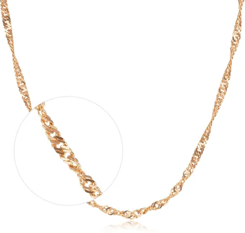 Miniatura 4 de CHOW SANG SANG Collar de cadena de cuerda de oro macizo de 18 quilates para mujer 03818N