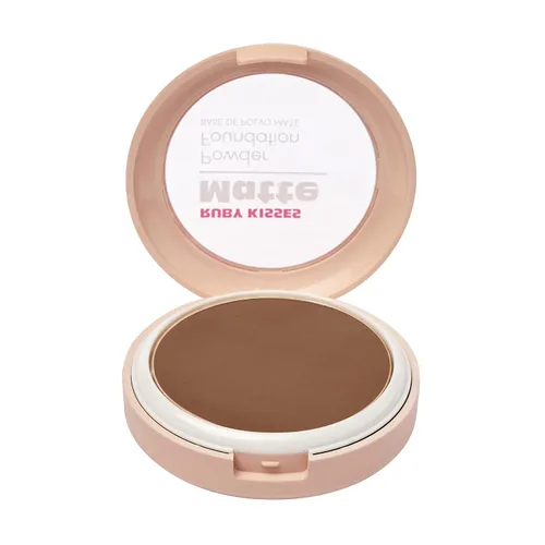 Miniatura 2 de Ruby Kisses Base en polvo, cobertura completa, base mate, maquillaje facial de larga duración, 0.35 onzas (coñac)