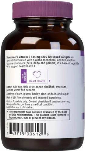 Miniatura 3 de Bluebonnet Cápsulas blandas mixtas de vitamina E de 200 UI, 100