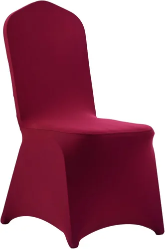 Miniatura 131 de VEVOR 150 fundas blancas para sillas de poliéster y elastano, fundas elásticas para bodas, fiestas, comedor, banquetes, sin pinzas, 150