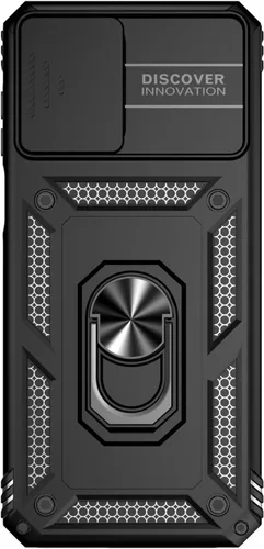 Miniatura 5 de Funda para Redmi Note 10 4G / Note 10S 4G / Note 11 SE (India), funda para Xiaomi Poco M5s 4G con soporte de anillo negro