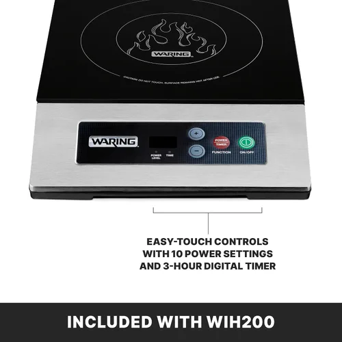 Miniatura 5 de Waring Cocina de Inducción Comercial de Servicio Pesado Comercial, 120V, 1800W