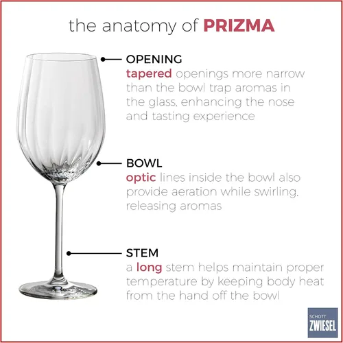 Miniatura 3 de Zwiesel Glas Tritan Prizma Collection Riesling Copa de vino blanco, 10 onzas, juego de 6