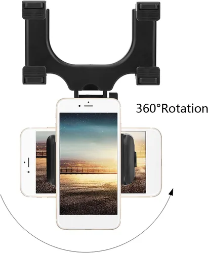 Miniatura 4 de Fydun Soporte universal para teléfono con espejo retrovisor para coche, soporte para teléfono inteligente
