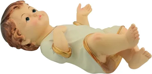 Figurita de Niño Jesús | Hermoso Niño Jesús Detallado | Pieza de Escena de Pesebre de Natividad de Navidad | Gran Regalo para la Adviento de Navidad