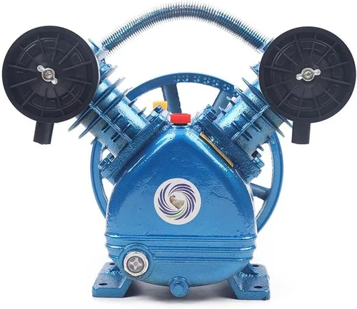 Cabezal de bomba de compresor de aire 2HP 2 pistones Tipo V Compresor de doble cilindro Compresor de aire Cabeza de bomba de una etapa 115PSI