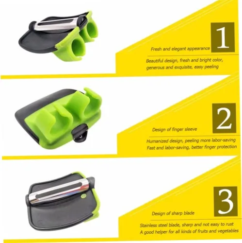 Miniatura 7 de Pelador de dedos para verduras, frutas, agarre para dedos, pelador de palma, patata y zanahoria, herramientas para peladores de cocina