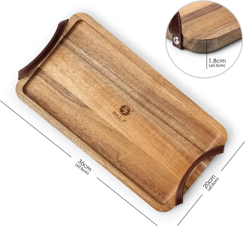 Miniatura 7 de Tablas de charcutería con asas, plato de madera para postre, tabla de queso, tabla de servir pizza, tabla de charcutería de viaje, verduras, frutas