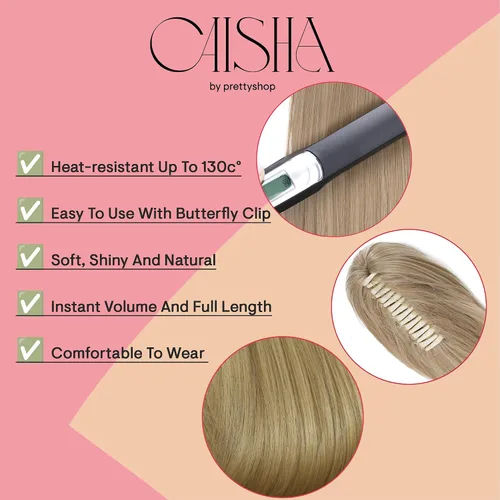 Miniatura 3 de PRETTYSHOP - Extensión de pelo largo y liso, resistente al calor