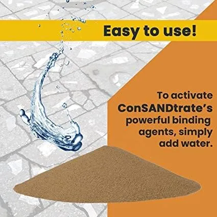Miniatura 3 de ConSandtrate Llenador de grietas de hormigón - Bronceado - 2 libras (botella individual) para rellenar grietas de concreto en entradas, pasarelas
