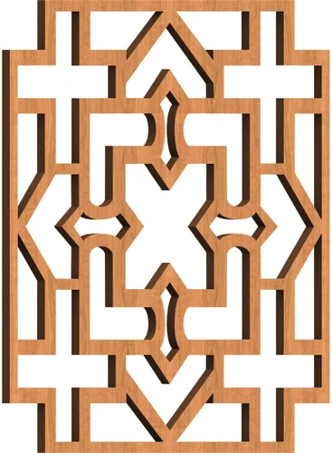 Miniatura 44 de Wise Paneles decorativos de madera con calado, extra pequeños, 7 3/8 pulgadas de ancho x 7 3/8 pulgadas de alto x 1/4 pulgadas de alto, roble rojo