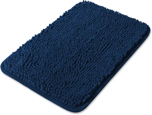 Miniatura 230 de Yeaban Alfombra de pasillo de baño de 24 x 72 pulgadas, antideslizante, alfombra de baño larga de felpilla gruesa, absorbente y lavable, alfombra