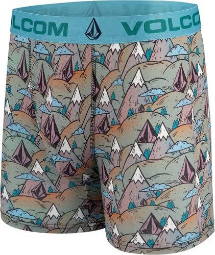 Miniatura 2 de Volcom Calzoncillos tipo bóxer para hombre, paquete de 3 calzoncillos de poliéster y elastano