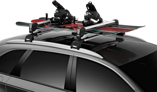 Miniatura 2 de Thule SnowPack Extender - Portaesquíes y snowboard (capacidad para 6 pares/4 tablas), plateado