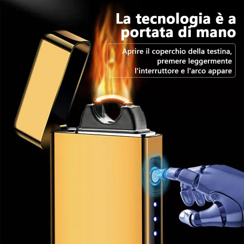Miniatura 3 de YOZWOO Encendedor eléctrico recargable, encendedor de arco de llama de alta potencia, encendedores USB con indicador de batería LED, encendedores