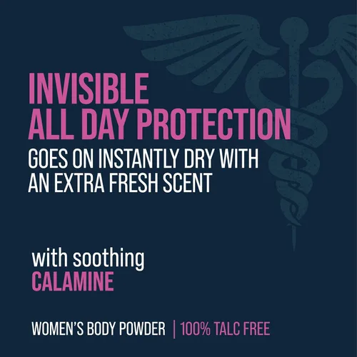 Miniatura 3 de Certain Dri Polvo corporal para mujer, sin talco, control de sudor de triple acción, olor y humedad, fórmula de calamina antirozaduras, recomendada