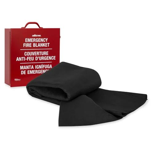 Miniatura 7 de Sellstrom SoftShield - Manta contra incendios, fieltro de fibra de carbono, resistente a altas temperaturas, 5 x 6 pies, incluye gabinete