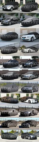Miniatura 5 de Funda de coche personalizada Chevy Corvette C6 2005 2006 2007 2008 2009 2010 2011 2012 XTREMECOVERPRO Gold Series Negro