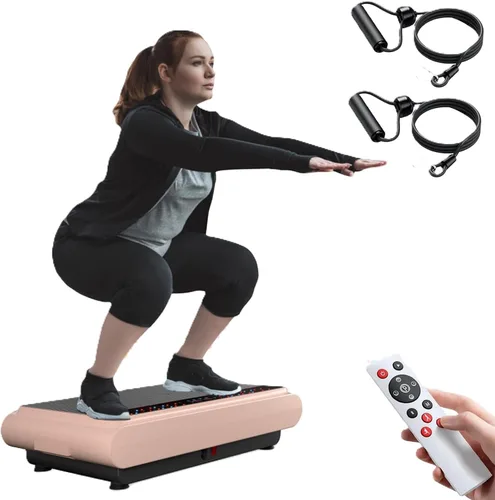 Natini Vibration Plate Exercise Machine - Power Vibrating Plate for Lymphatic Drainage,Whole Boday Workout Machine for Women Weight Loss Home
