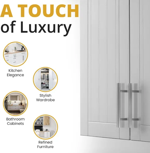 Miniatura 6 de Mega Handles Paquete de 1 tirador I de 6 pulgadas, tiradores de acero inoxidable para tiradores de gabinete, ideales para cajones de cocina