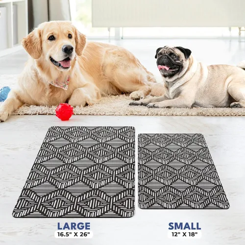 Miniatura 5 de NALALAS Tapete para perros para alimentos y agua, tapete de alimentación para gatos Tapete impermeable para cuenco de perro Tapete